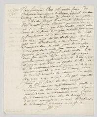 2 vues  - Beaumarchais, Pierre-Augustin Caron de et Panckoucke, Charles-Joseph. Pièce autographe signée.- Paris, 27 novembre 1786 (ouvre la visionneuse)