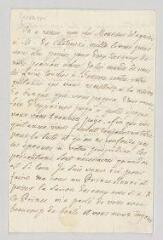 4 vues  - Grimm, baron Frédéric Melchior von. Lettre autographe signée à Jean-Louis Wagnière.- Spa, 3 août 1781 (ouvre la visionneuse)