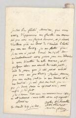 4 vues  - Fréron, Louis-Marie-Stanislas. Lettre autographe signée à l\'abbé Nicolas-Charles-Joseph Trublet.- [s.l.], 24 juillet [?] (ouvre la visionneuse)