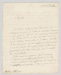 4 vues  - Beaumarchais, Pierre-Augustin Caron de. Lettre autographe signée à Mylord Shelburn.- Paris, 27 juin 1779 (ouvre la visionneuse)