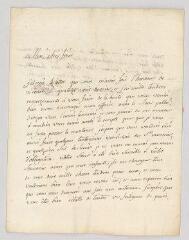 4 vues  - Dupuits de La Chaux, Pierre-Jacques-Claude. Lettre autographe signée à M. de Gervaingey.- Maconnex, 15 mai 1780 (ouvre la visionneuse)