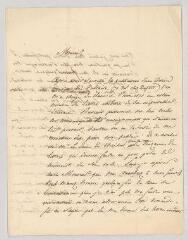 6 vues  - Guyet. Lettre autographe signée à [René de] Voyer[, marquis de Paulmy] d\'Argenson.- Paris, 28 novembre 1825 (ouvre la visionneuse)