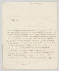 4 vues Beaumarchais, Pierre-Augustin Caron de. Lettre autographe signée à Mylord Shelburn.- Paris, 31 octobre 1779