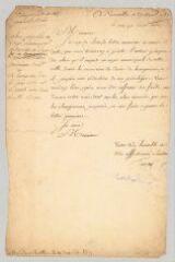 2 vues  - Terray, abbé Joseph-Marie. Lettre autographe à Jacques de Flesselles.- Versailles, 27 avril 1771 (ouvre la visionneuse)