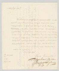 4 vues  - Repnin, prince Nicolaï Vasilievitch. Lettre signée à N.- [Varsovie], 29 avril 1767 (ouvre la visionneuse)