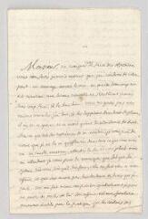 4 vues  - Castel, le Père Louis-Bertrand. Lettre autographe signée à Charles de Secondat, baron de Montesquieu.- [s.l., printemps-été 1735] (ouvre la visionneuse)