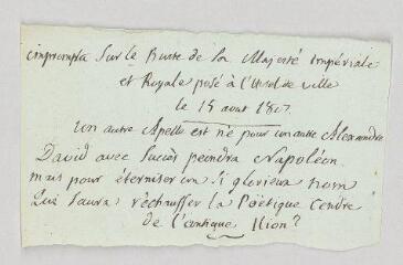 10 vues  - Ximénès, Augustin-Louis, marquis de. Lettre autographe signée à un confrère.- [Paris], 9 octobre 1807 (ouvre la visionneuse)