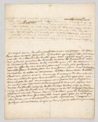 4 vues  - Charlevoix, le Père Pierre-François-Xavier. Lettre autographe signée à N.- Paris, 14 octobre 1740 (ouvre la visionneuse)