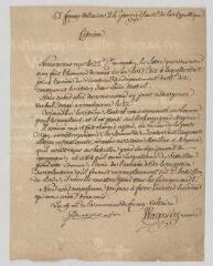 2 vues  - Wagnière, Jean-Louis. Lettre autographe signée à N.- Ferney-Voltaire, 24 janvier 1793 (ouvre la visionneuse)