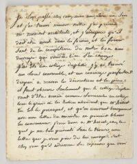 2 vues  - Saint-Prix, Jean-Amable Foucault, dit. Lettre autographe signée à un ami.- [s.l.], 14 juin 1798 (ouvre la visionneuse)