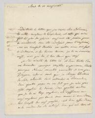 4 vues  - Florian, Jean-Pierre Claris de. Lettre autographe à \'Monsieur le Président\'.- Anet, 12 [mars ou mai] 1786 (ouvre la visionneuse)