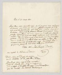 4 vues  - Ducis, Jean-François. Lettre autographe signée à Louis-Jean-Népomucène Lemercier.- Paris, 27 mars 1811 (ouvre la visionneuse)