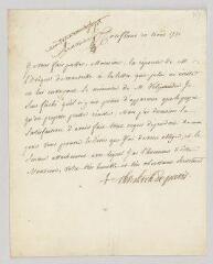 4 vues Beaumont, Christophe de. Lettre signée à Querenet.- Conflans, 20 août 1771