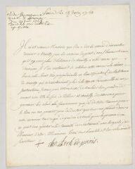 4 vues  - Beaumont, Christophe de. Lettre signée à [Jean-Rodolphe Perronet].- Paris, 18 juin 1768 (ouvre la visionneuse)