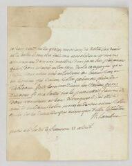 4 vues  - Saint-Lambert, Jean-François, marquis de. Lettre autographe signée à Claude-François-Adrien, marquis de Lezay-Marnesia.- Paris, 12 avril [1787] (ouvre la visionneuse)