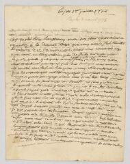 4 vues Florian, Philippe-Antoine de Claris, marquis de. Lettre autographe à Dominique Audibert.- [Ferney ou Bijou?], 1 juillet 1778