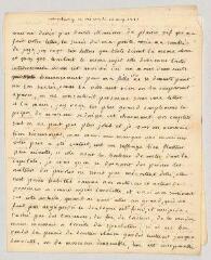 4 vues  - Villeneuve, Mme. Lettre autographe signée à Charles-Nicolas-Joseph-Justin Favart.- Strasbourg, 10 mai 1775 (ouvre la visionneuse)