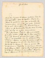 2 vues  - Dubos, abbé Jean-Baptiste. Lettre autographe au comte de Brancas-Rochefort.- [Paris], 26 mars 1740 (ouvre la visionneuse)