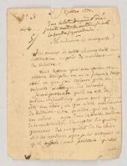 4 vues  - Porée, le Père Charles. Lettre autographe signée à Emilie Le Tonnelier de Breteuil, marquise du Châtelet-Lomont.- [s.l.n.d.] (ouvre la visionneuse)