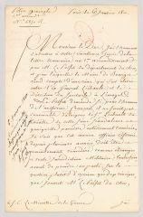 4 vues  - Fouché, Joseph. Lettre signée au duc de Feltre, ministre de la Guerre [Henri Clarke].- Paris, 6 janvier 1810 (ouvre la visionneuse)