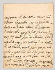 4 vues  - Mauconseil, Claire Rioult de Douilly, marquise de. Lettre autographe signée à Charles-Simon Favart.- [s. l., circa 1757]. (ouvre la visionneuse)