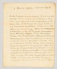 4 vues  - Ducis, Jean-François. Lettre autographe signée à Amédée de Rochefort.- Paris, 12 messidor an III [21 juin 1795]. (ouvre la visionneuse)