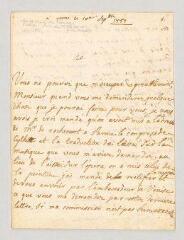 4 vues  - Du Boccage, Marie-Anne. Lettre autographe à Monsieur.- Rome, 10 septembre 1777. (ouvre la visionneuse)