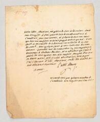2 vues  - Maury, Jean Siffrein, abbé. Lettre autographe signée à Jean-Antoine Roucher.- [s. l.], 13 mars [circa 1786]. (ouvre la visionneuse)