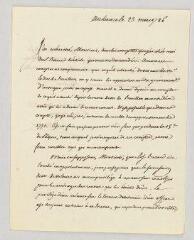 4 vues  - [Launay, Bernard René Jourdan, marquis de]. Lettre manuscrite signée à Monsieur [familier de Voltaire].- Louvre Paris, 23 mars 1786. (ouvre la visionneuse)