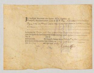 2 vues  - Arouet, François. Lettre signée.- Paris, 27 juin 1709. (ouvre la visionneuse)