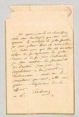 4 vues  - Condorcet, Sophie Grouchy. Lettre autographe signée à Joseph-marie de Gérando.- Paris, 6 janvier 1802. (ouvre la visionneuse)