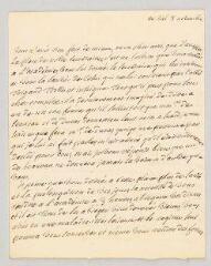 4 vues  - Saint-Lambert, Jean-François de. Lettre autographe à Jean-François Marmontel.- Val, 8 novembre 1783. (ouvre la visionneuse)