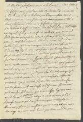 6 vues  - Cramer, Gabriel. 2 brouillons de lettres autographes non signées au professeur Koenig à La Haye. - Sans lieu, 15 août - 24 novembre 1750 (ouvre la visionneuse)