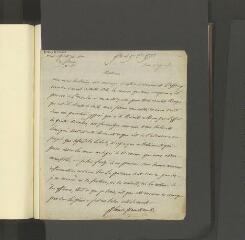 4 vues  - Panckoucke, Placide. Lettre autographe signée à Chrétien. - Lille, 17 octobre 1792 (ouvre la visionneuse)