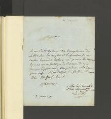4 vues  - Monsieur Le Jay. Lettre autographe signée à Monsieur de La Rayniere. - 7 mai 1781 (ouvre la visionneuse)