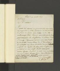4 vues  - Monsieur Gide. Lettre autographe signée à Grimod de La Reynière. - 9 août 1817 (ouvre la visionneuse)