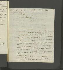 28 vues  - Pinet, D. 3 lettres autographes signées à Ch[arles] Jos[eph] Panckouke. - La Haye, 25 mai, 27 juin, 28 juillet 1769 (ouvre la visionneuse)