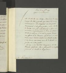 4 vues  - Perrin. Lettre autographe signée à Charles-Joseph Panckoucke. - Paris, 19 juillet 1777 (ouvre la visionneuse)