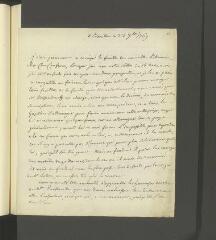 55 vues  - Rousseau, Pierre, libraire à Bouillon. 13 lettres autographes signées à Charles-Joseph Panckoucke. - Bouillon, 23 septembre 1769 - 22 février 1772 et sans date (ouvre la visionneuse)