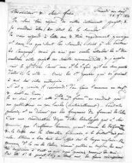 2 vues  - Gaussen, [François-Samuel-Robert]-Louis (1790-1863). Lettre autographe signée à Roget, professeur. - Sans lieu, 28 février 1830 (ouvre la visionneuse)