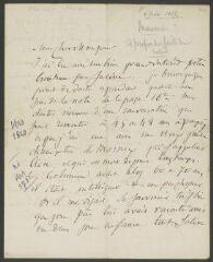 4 vues Maunoir, Théodore. Lettre autographe signée à Albert Naville. - Sans lieu, 6 juin 1867