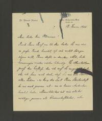 10 vues  - Norden, Edouard. 3 lettres et cartes autographes signées à André Oltramare. - Berlin, 12 janvier 1925-4 mars 1927. (Allemand) (ouvre la visionneuse)