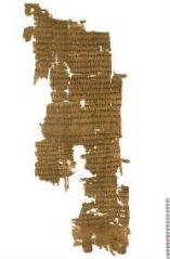 1 vue  - papyrus chrétien (ouvre la visionneuse)