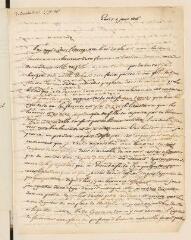 4 vues  - Candolle, Augustin Pyramus de (1778 - 1841). Lettre autographe signée par des initiales à Jean Picot. - Paris, 4 janvier 1816. (Avec adresses) (ouvre la visionneuse)