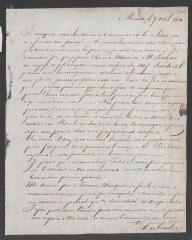 2 vues  - Combes, A. de. Lettre autographe signée à Adrien Picot. - Marseille, 7 octobre 1824. (Avec adresse) (ouvre la visionneuse)