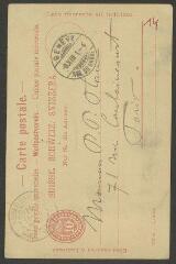 24 vues Trachsel, Albert. 7 cartes et lettres autographes signées à Philippe Plan.- Genève, Paris, 31 décembre 1898 - 27 avril 1903.