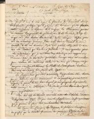 8 vues Prevost, Pierre. 2 brouillons de lettres au Rév[érend] [Rich.] Price.- 1777 (lettre en français, apostille en anglais)