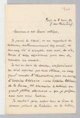 20 vues Morf, H. 7 lettres autographes signées à Eugène Ritter.- Paris, 8 mars 1893 - 24 novembre 1899