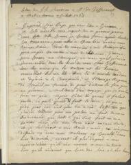 4 vues  - Rousseau, Jean-Jacques (copie de la main de François Tronchin). Copie d\'une lettre à Jean-Vincent Capperonnier de Gauffecourt.- juillet 1763 [?]. (ouvre la visionneuse)