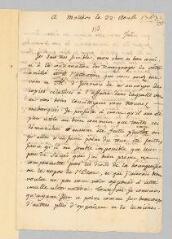 4 vues Rousseau, Jean-Jacques. Lettre autographe signée à Jacques-François Deluc.- 22 août 1763.